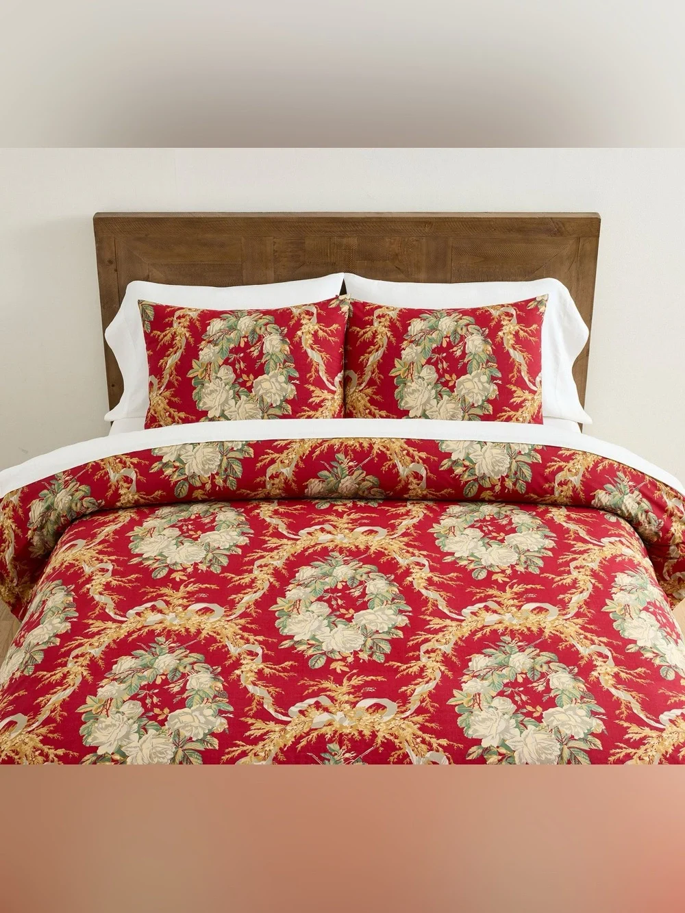 Pottery Barn ~ Estelle Sham, Red Multi, Standard pillow cover